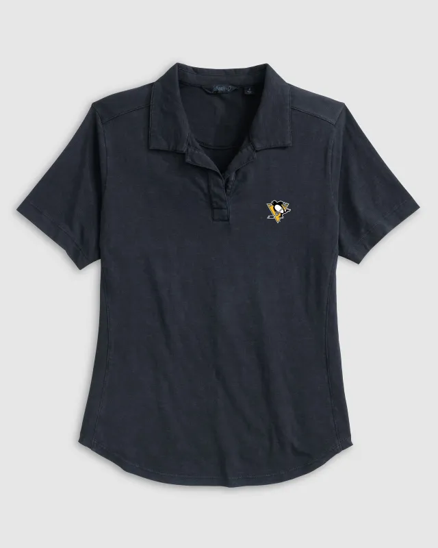Women's Pittsburgh Penguins Coastal Wash Polo sold by Johnnie-O