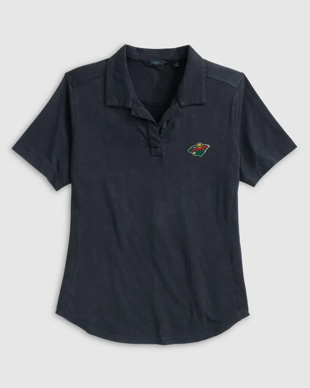 Women's Minnesota Wild Coastal Wash Polo sold by Johnnie-O