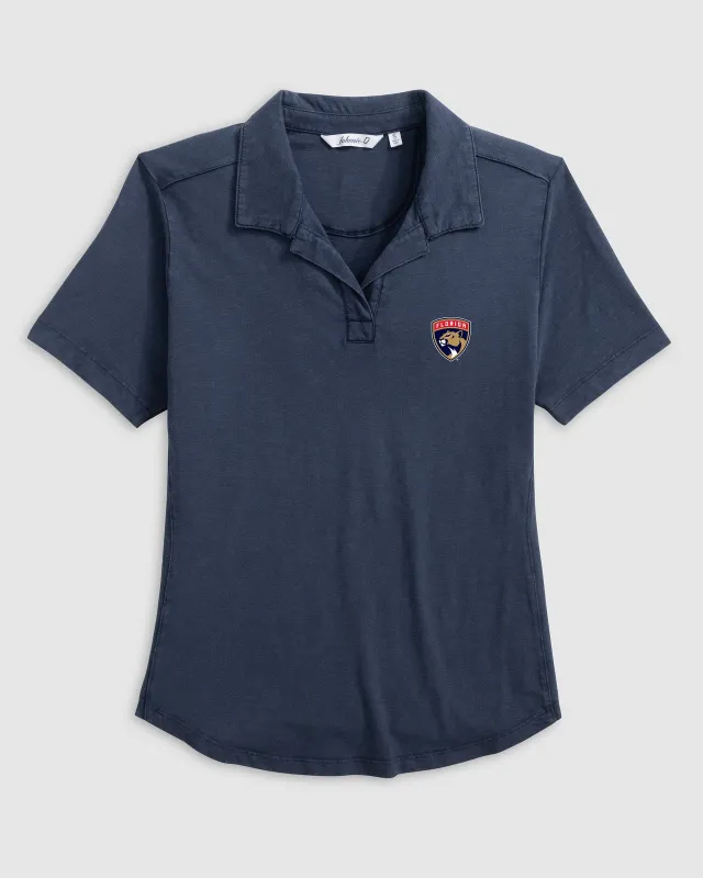 Women's Florida Panthers Coastal Wash Polo sold by Johnnie-O