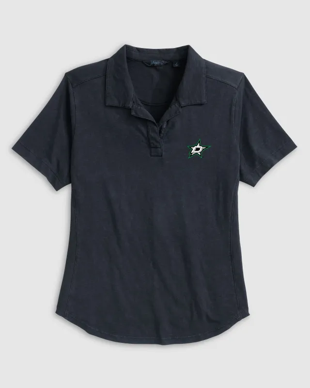 Women's Dallas Stars Coastal Wash Polo sold by Johnnie-O