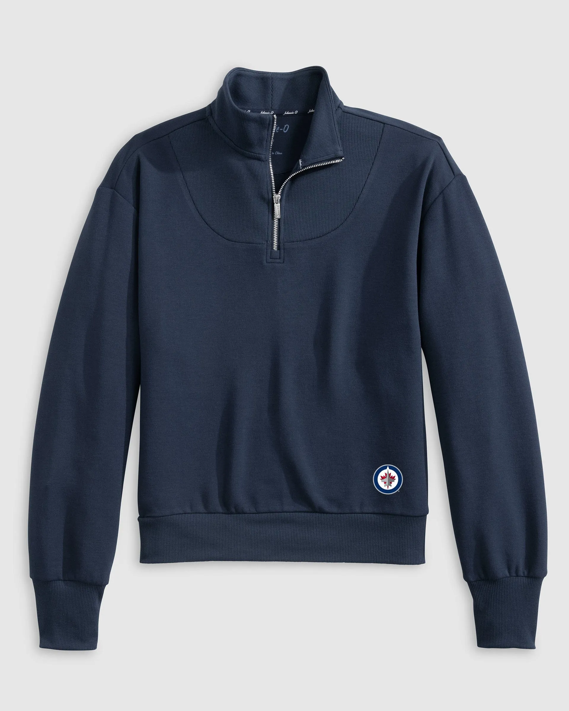 Women's Winnipeg Jets Naomi Rib Knit 1/4 Zip sold by Johnnie-O product image thumbnail 2