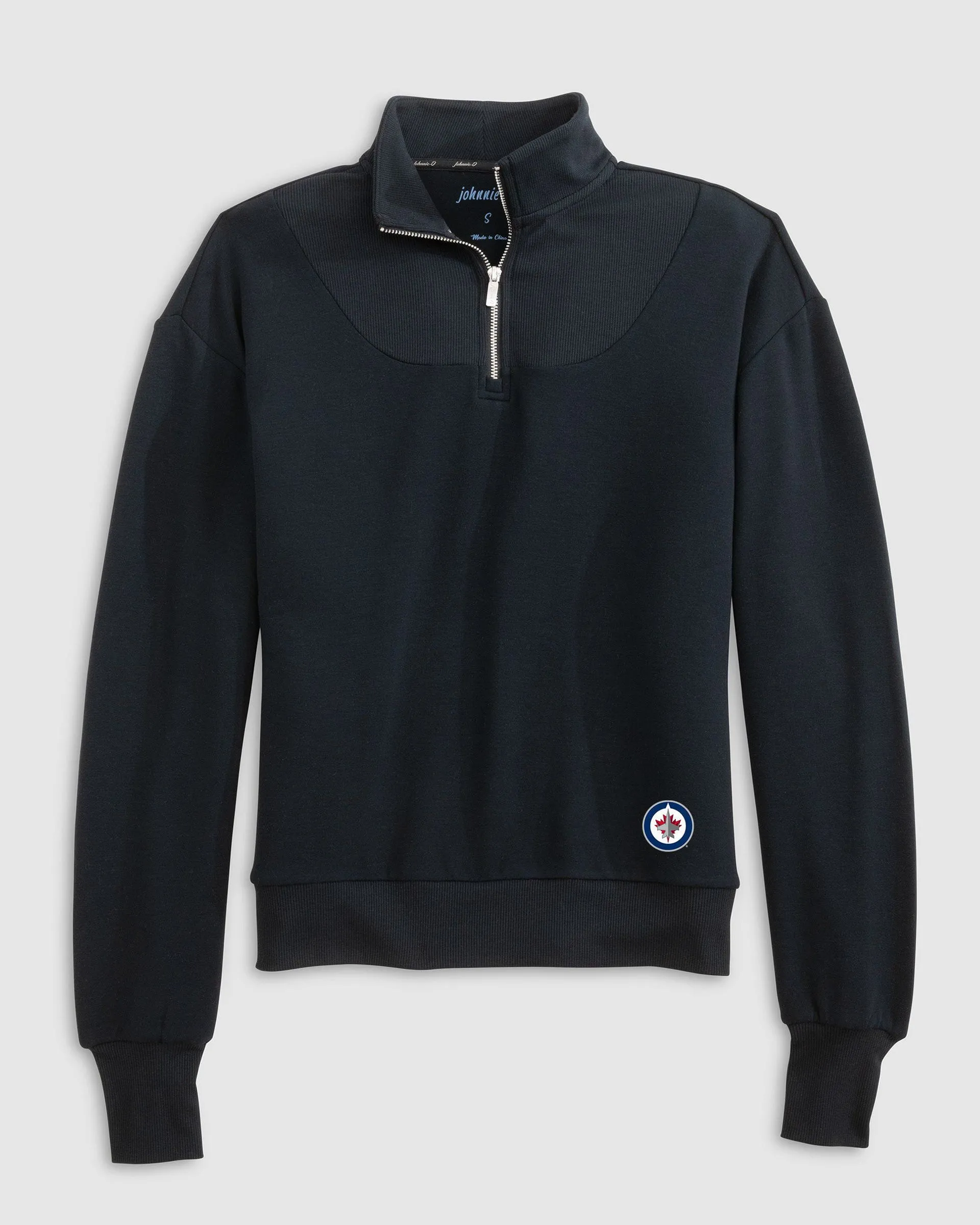 Women's Winnipeg Jets Naomi Rib Knit 1/4 Zip sold by Johnnie-O