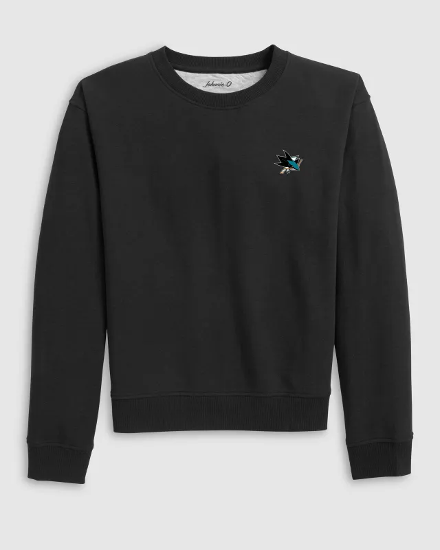 Women's San Jose Sharks Penny Crewneck Sweatshirt sold by Johnnie-O