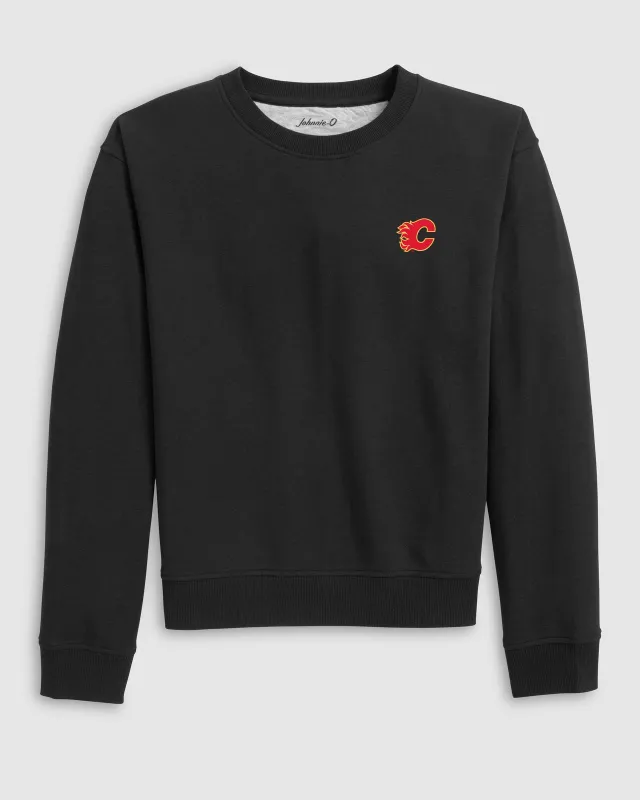 Women's Calgary Flames Penny Crewneck Sweatshirt sold by Johnnie-O