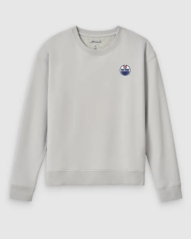Women's Edmonton Oilers Penny Crewneck Sweatshirt sold by Johnnie-O