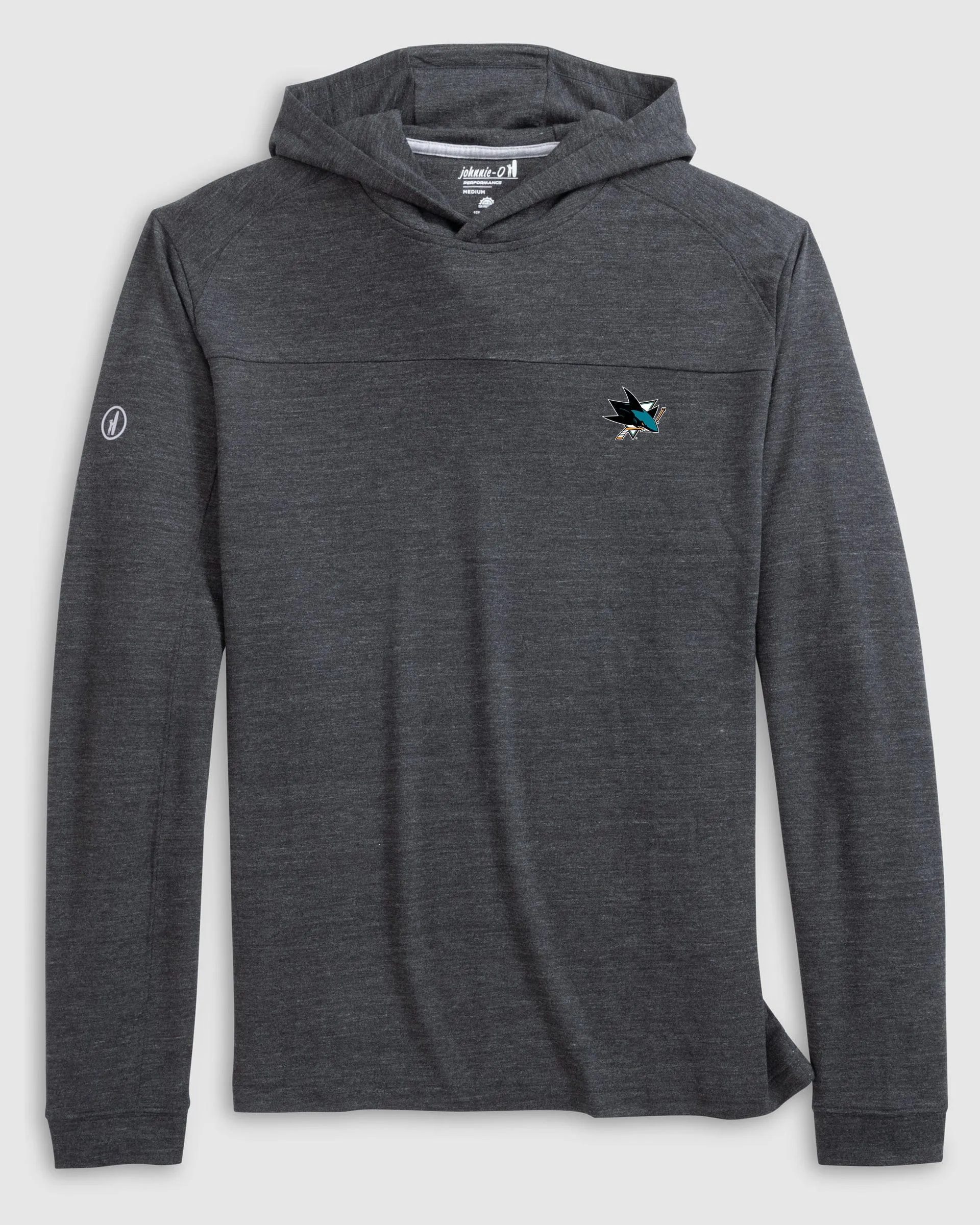 San Jose Sharks Remmy Lightweight Performance Hoodie sold by Johnnie-O
