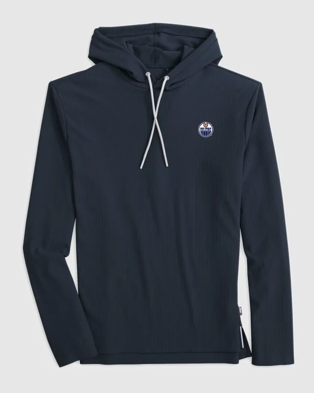 Edmonton Oilers Hoppin Performance Hoodie sold by Johnnie-O