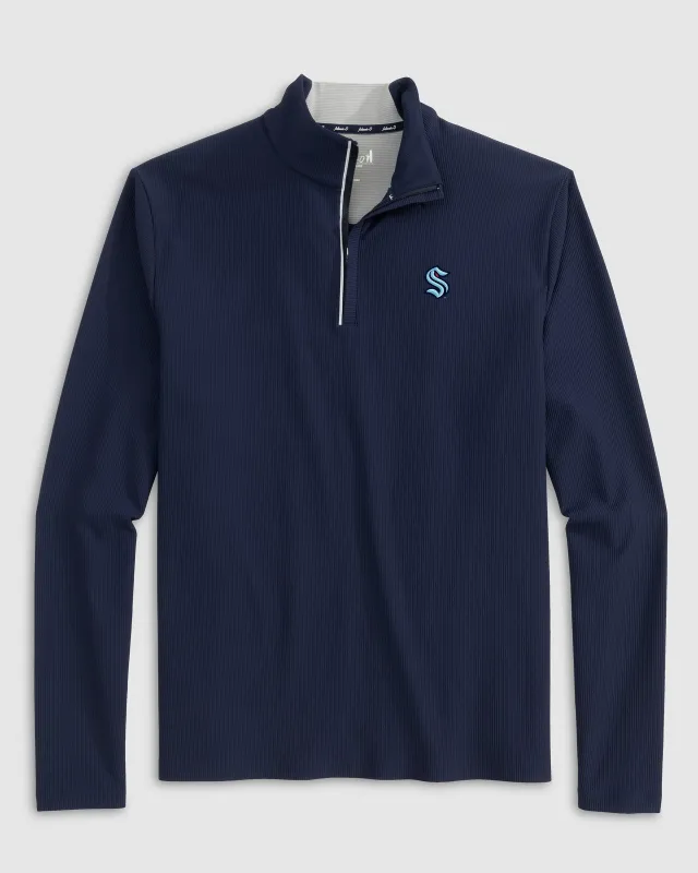 Seattle Kraken Hoppin Performance 1/4 Zip sold by Johnnie-O