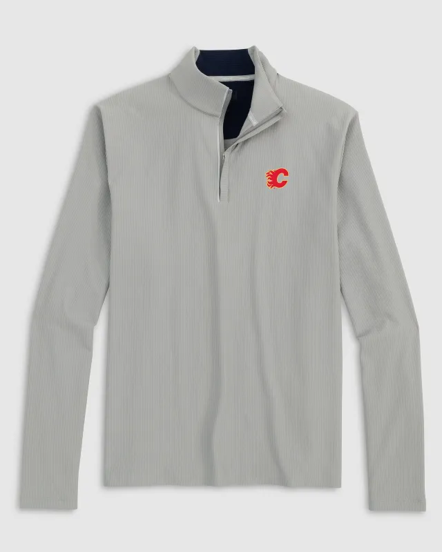 Calgary Flames Hoppin Performance Quarter Zip sold by Johnnie-O