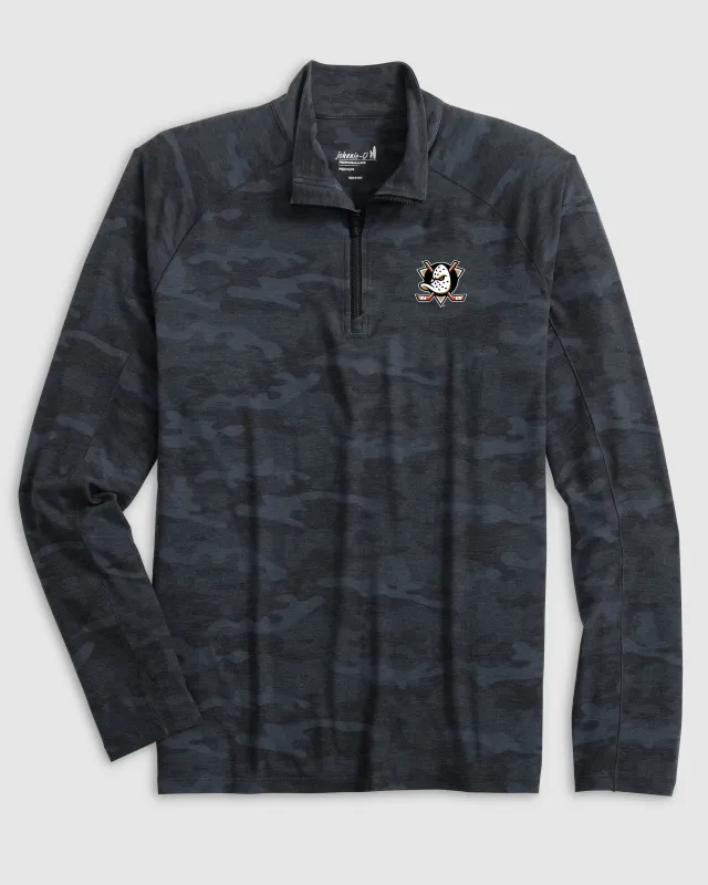 Anaheim Ducks Patton Performance Camo 1/4 Zip sold by Johnnie-O