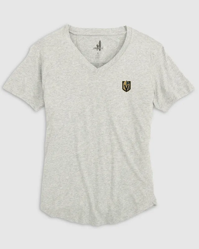 Women's Las Vegas Golden Knights Merediths V-Neck T-Shirt sold by Johnnie-O