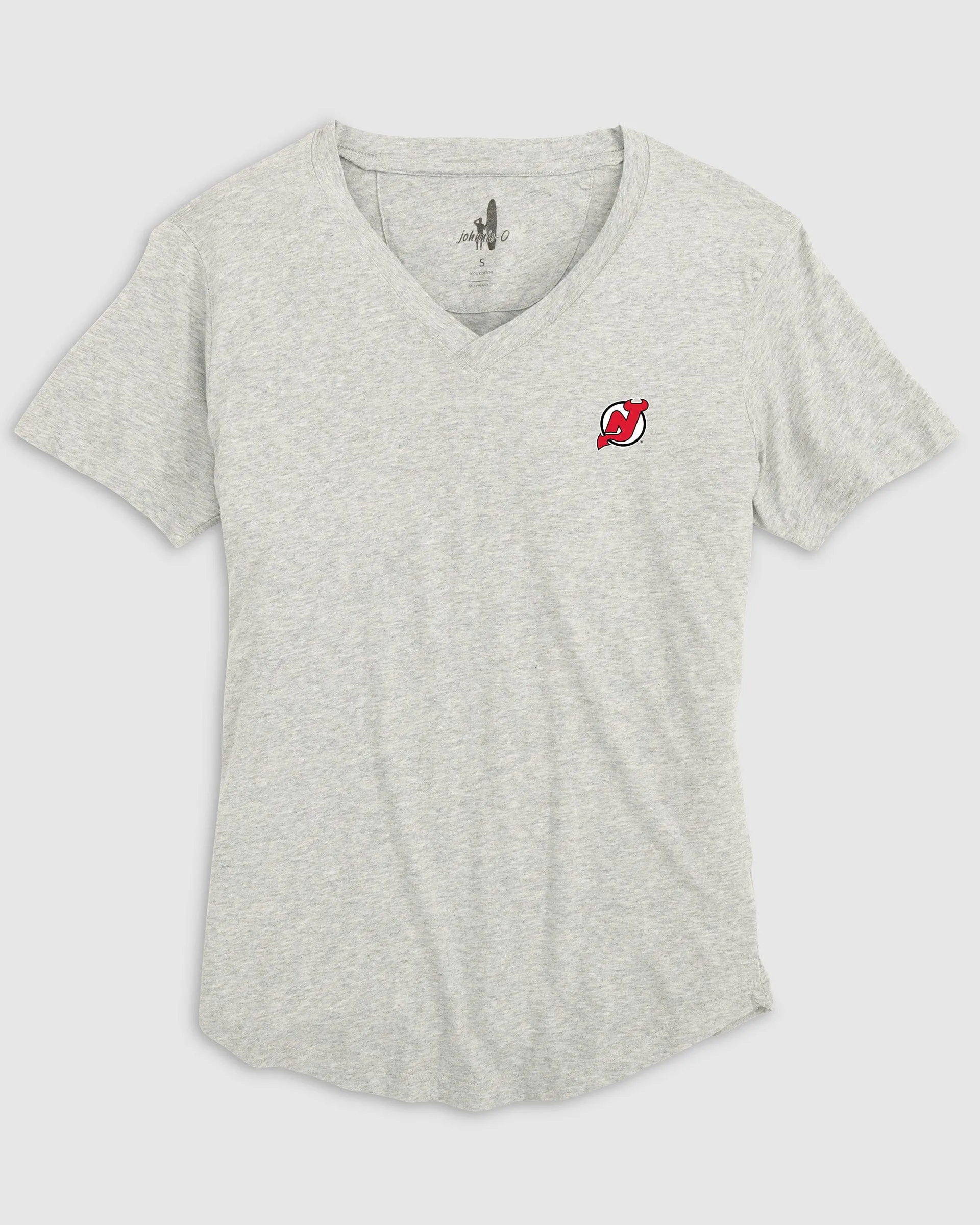 Women's New Jersey Devils Merediths V-Neck T-Shirt sold by Johnnie-O