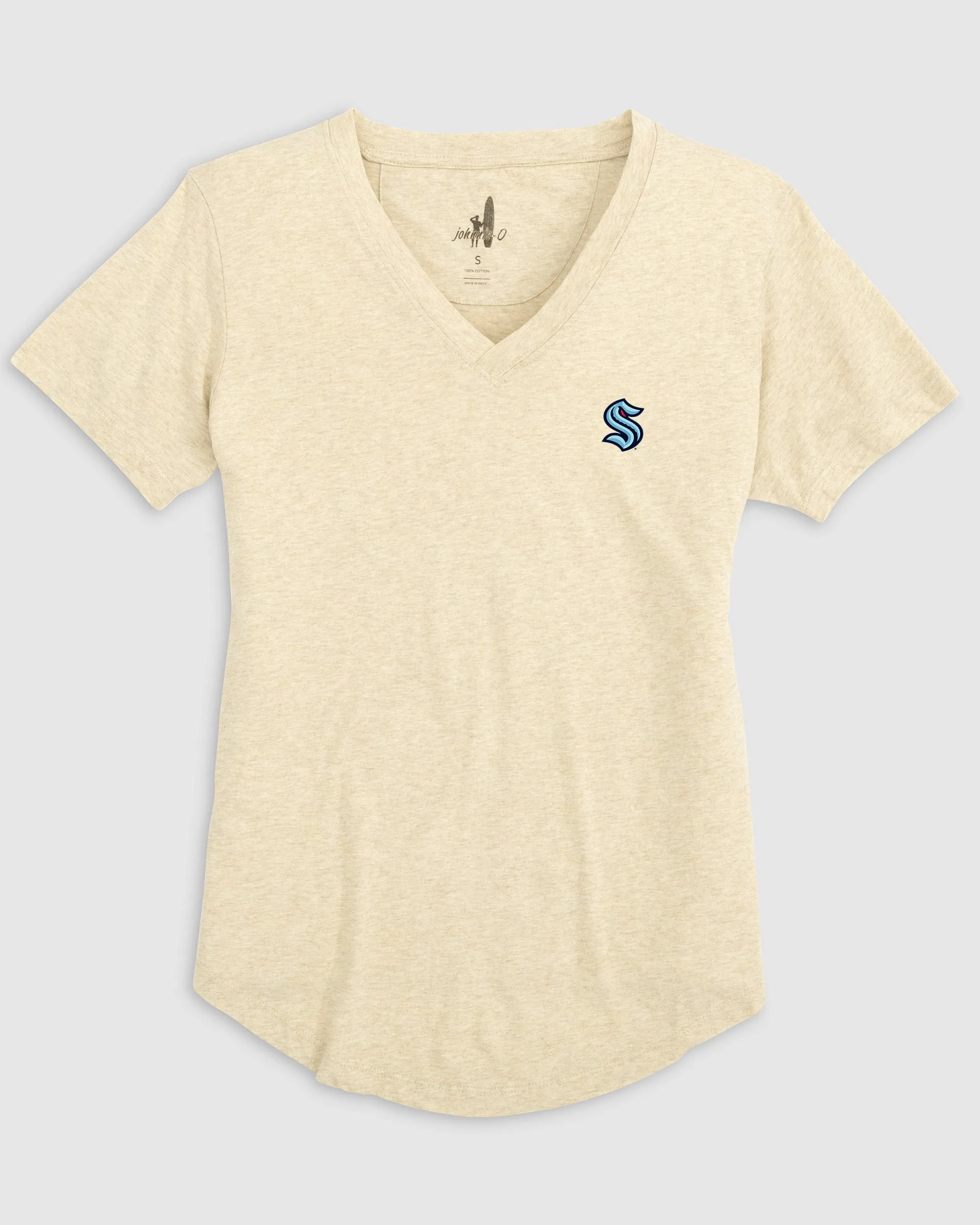 Women's Seattle Kraken Merediths V-Neck T-Shirt sold by Johnnie-O product image thumbnail 2