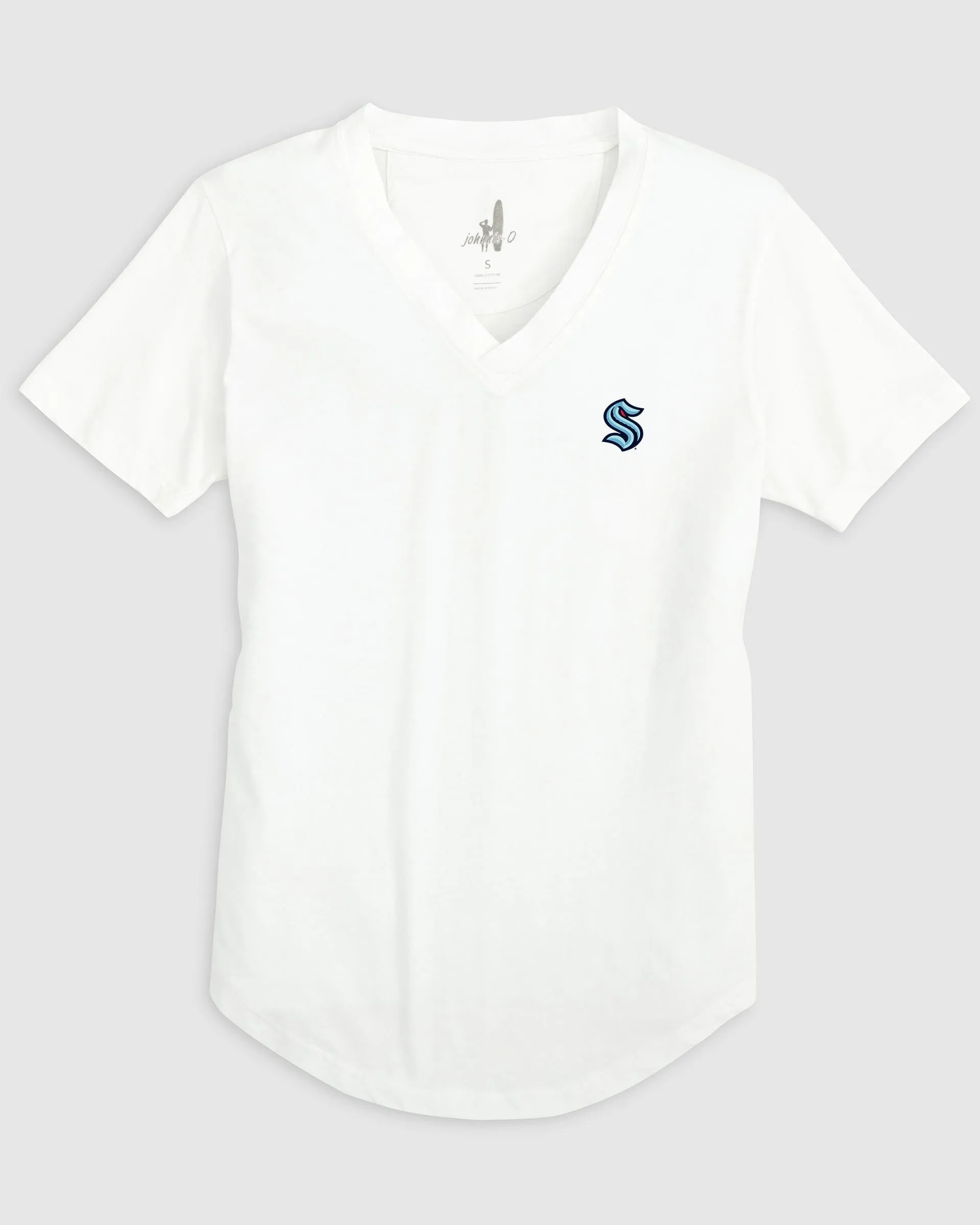 Women's Seattle Kraken Merediths V-Neck T-Shirt sold by Johnnie-O product image thumbnail 4