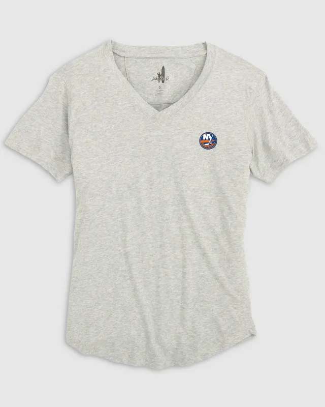 Women's New York Islanders Merediths V-Neck T-Shirt sold by Johnnie-O