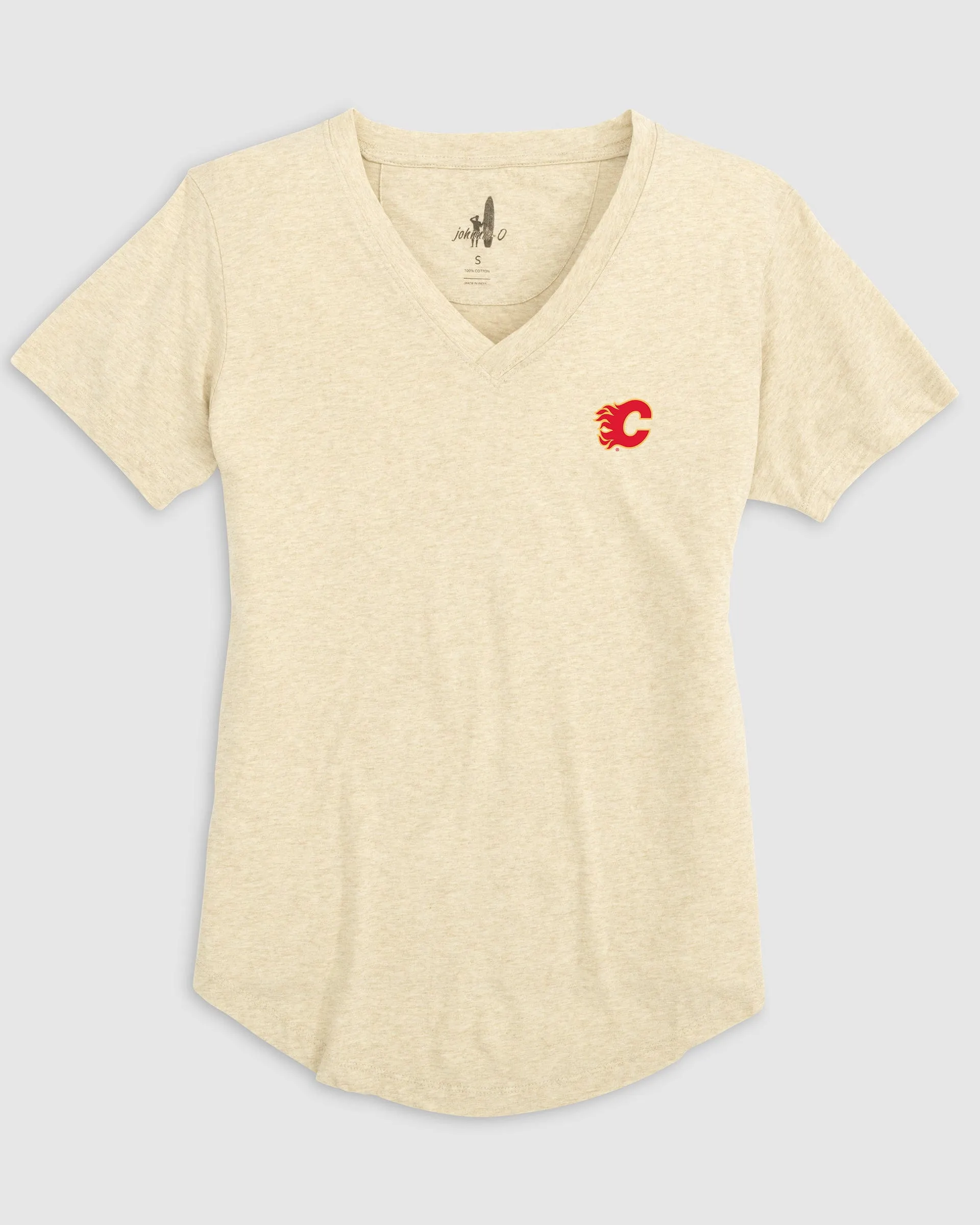 Women's Calgary Flames Merediths V-Neck T-Shirt sold by Johnnie-O product image thumbnail 2