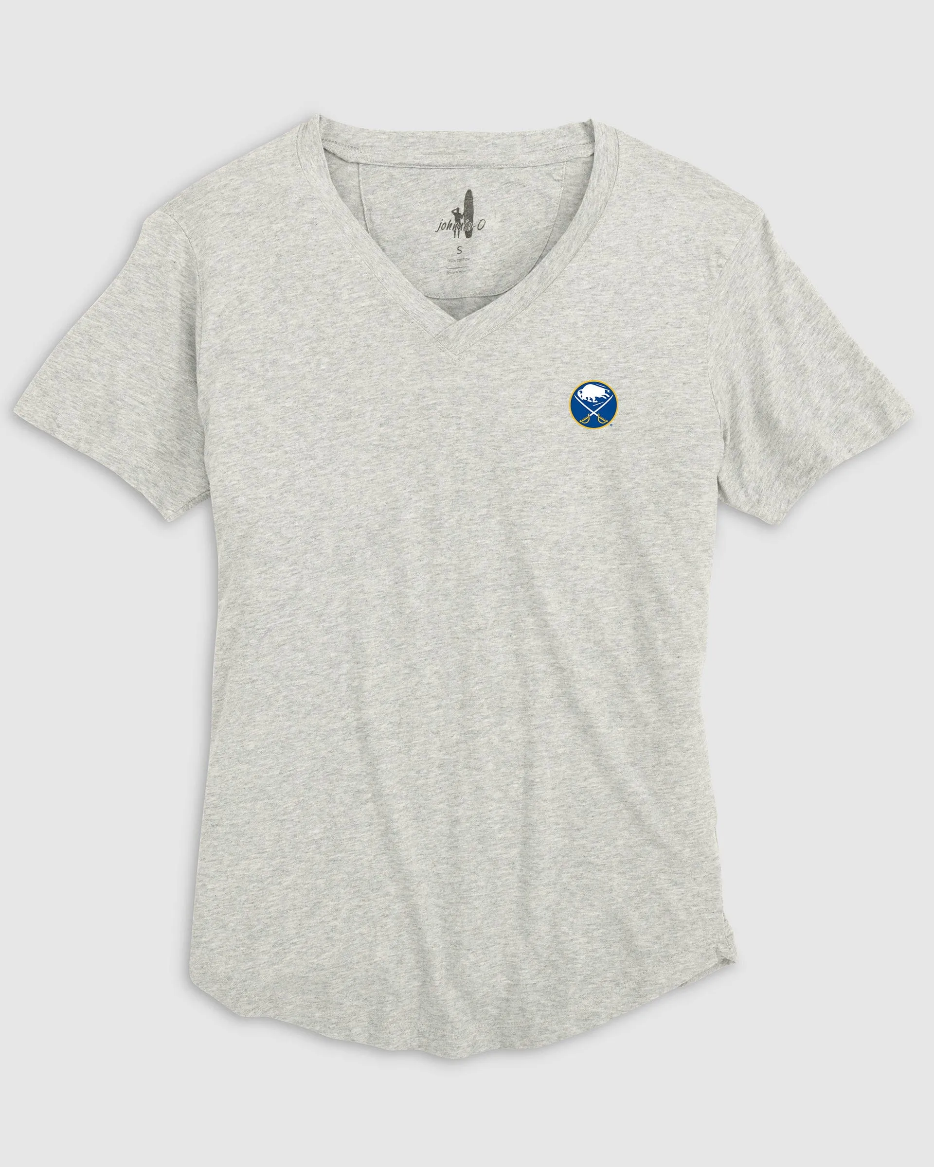 Women's Buffalo Sabres Merediths V-Neck T-Shirt sold by Johnnie-O