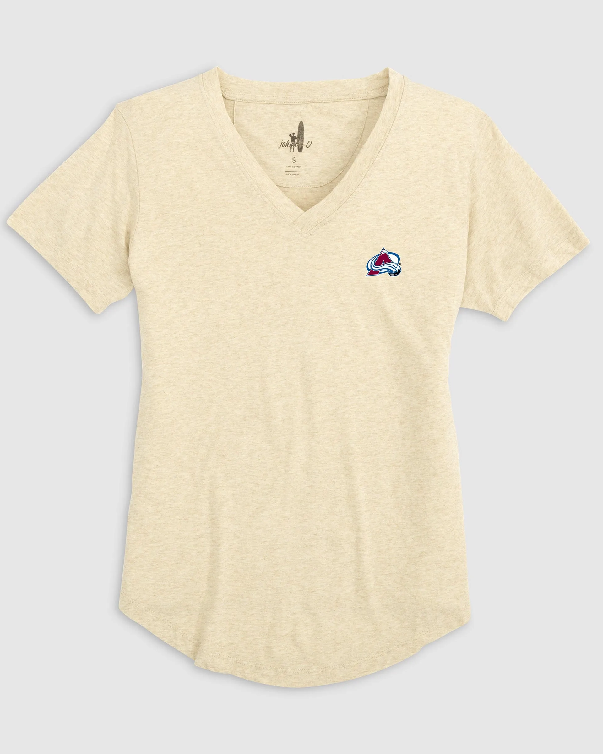 Women's Colorado Avalanche Merediths V-Neck T-Shirt sold by Johnnie-O product image thumbnail 3