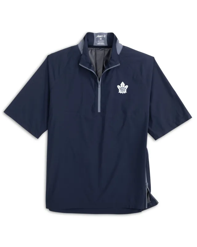Toronto Maple Leafs Stealth Stowable Short Sleeve Packable Rain Jacket sold by Johnnie-O