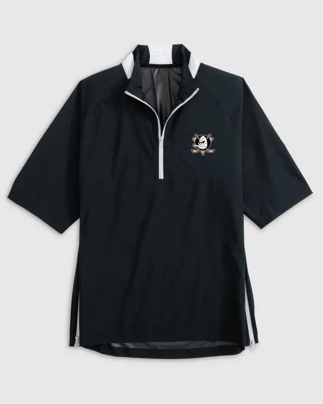 Anaheim Ducks Stealth Stowable Short Sleeve Packable Rain Jacket sold by Johnnie-O