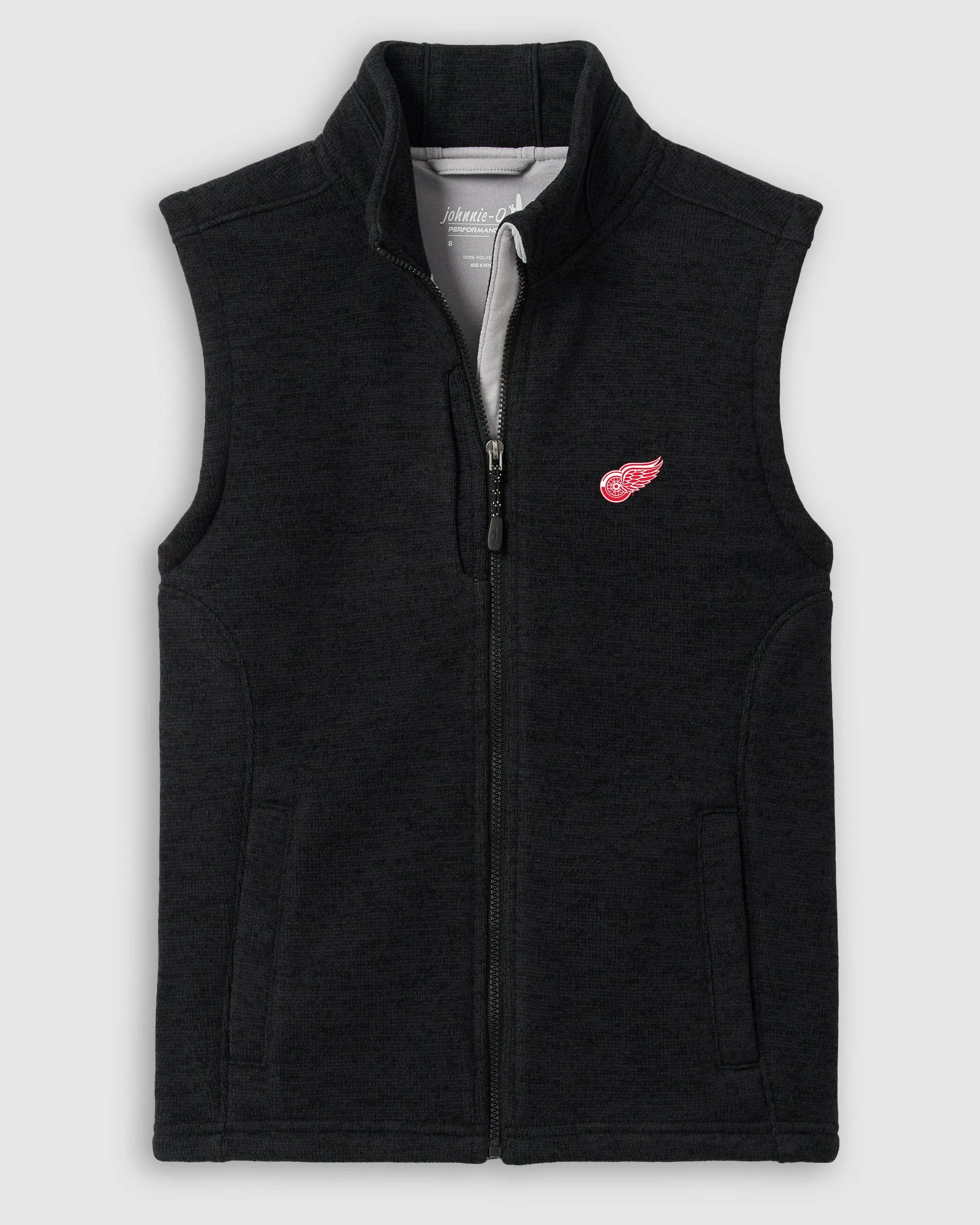 Detroit Redwings Denalis Jr. Performance Fleece Vest sold by Johnnie-O