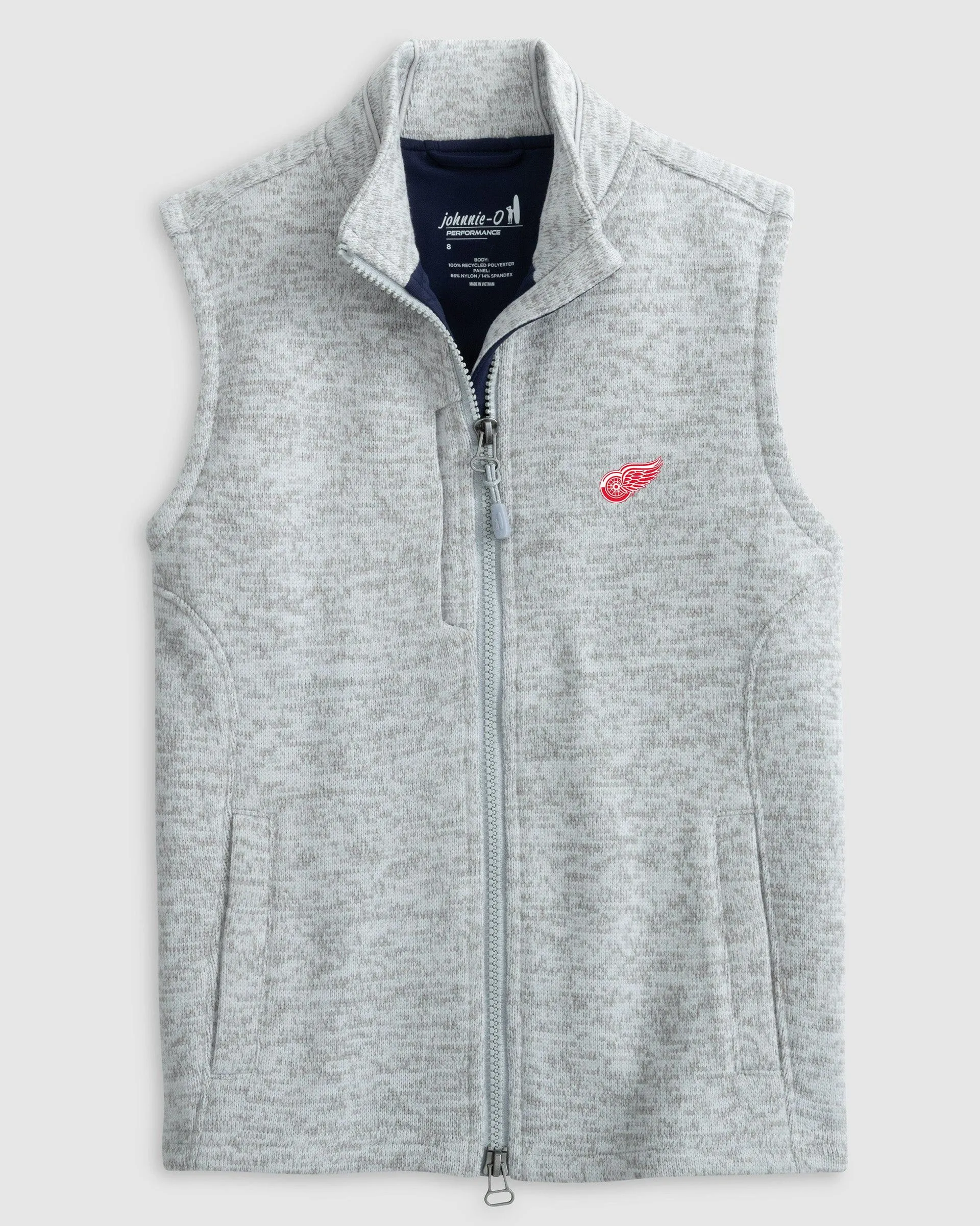 Detroit Redwings Denalis Jr. Performance Fleece Vest sold by Johnnie-O product image thumbnail 2