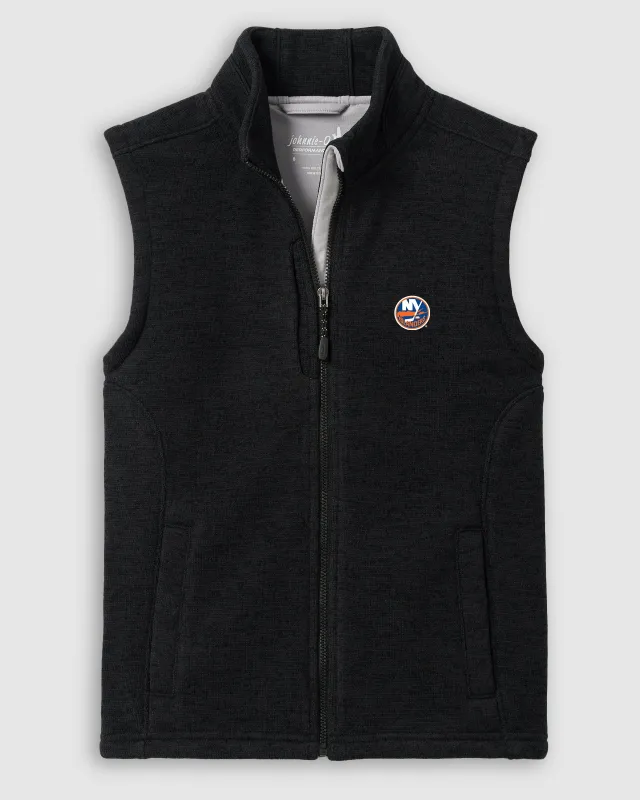 New York Islanders Denalis Jr. Performance Fleece Vest sold by Johnnie-O