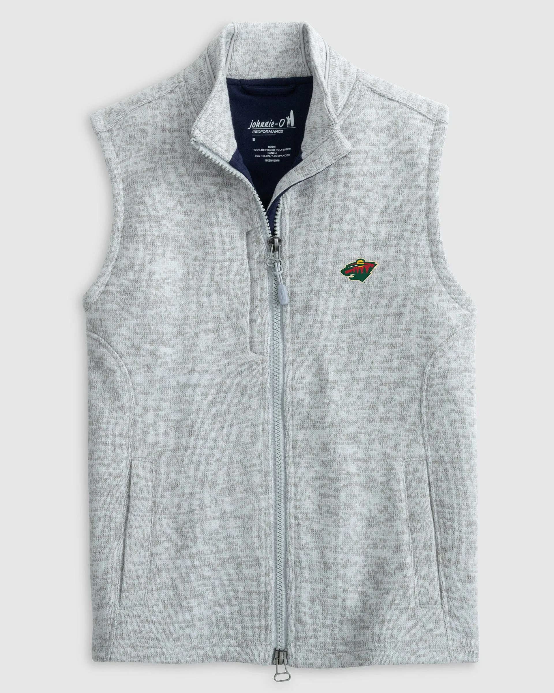 Minnesota Wild Denalis Jr. Performance Fleece Vest sold by Johnnie-O product image thumbnail 2