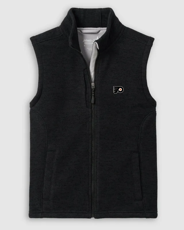 Philadelphia Flyers Denalis Jr. Performance Fleece Vest sold by Johnnie-O