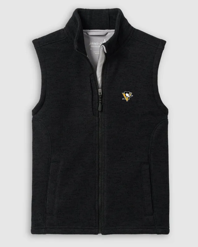 Pittsburgh Penguins Denalis Jr. Performance Fleece Vest sold by Johnnie-O