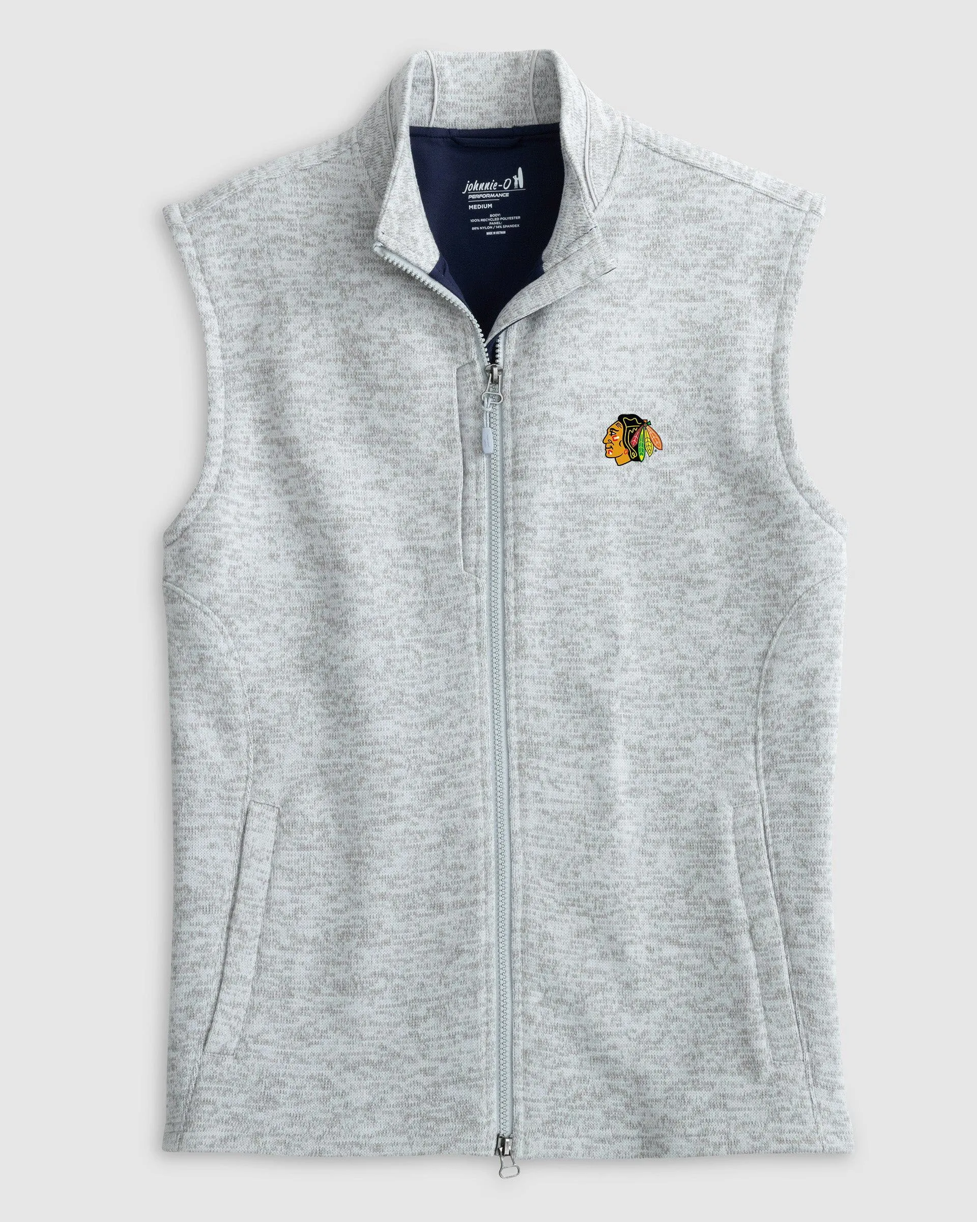 Chicago Blackhawks Denalis Performance Fleece Vest sold by Johnnie-O product image thumbnail 2