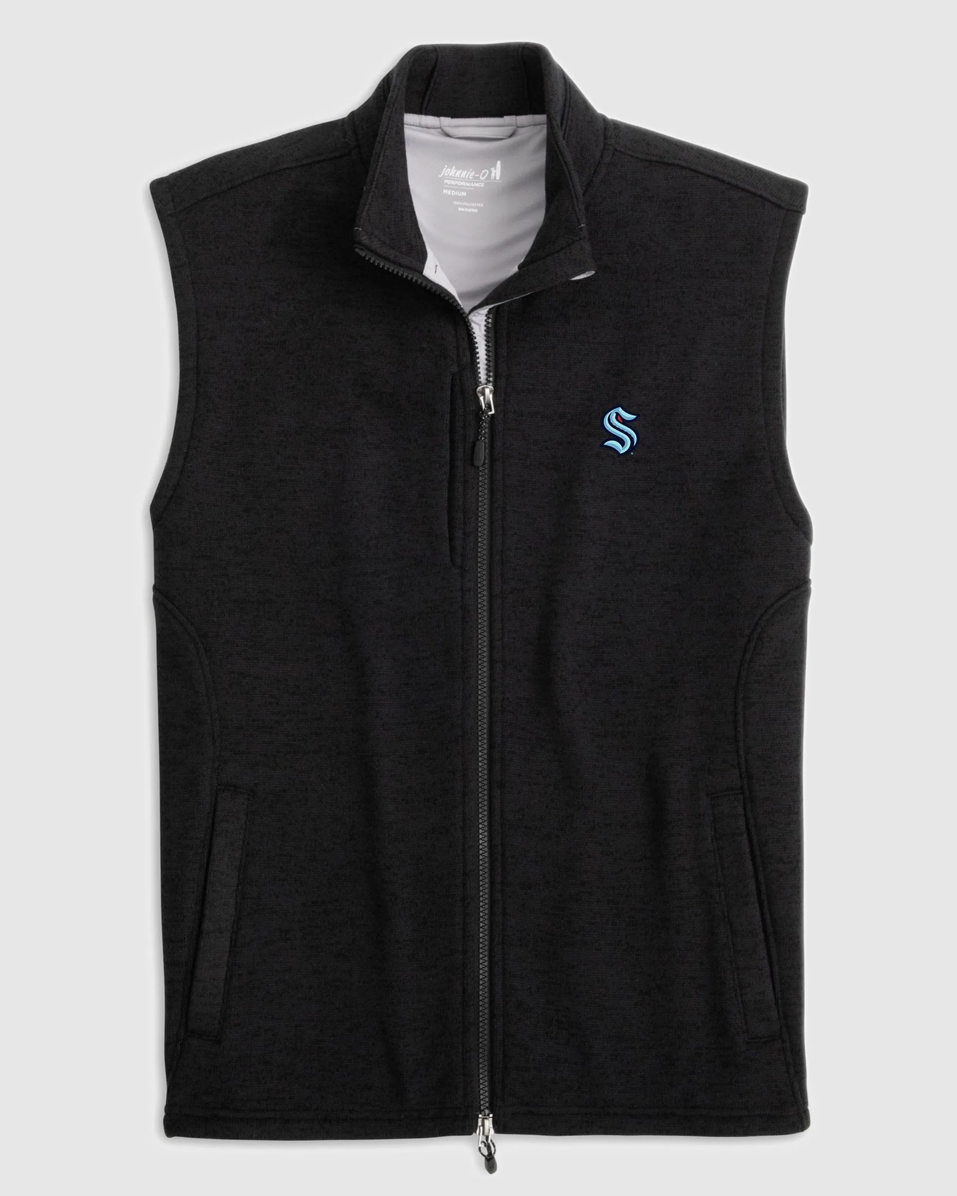 Seattle Kraken Denalis Performance Fleece Vest sold by Johnnie-O