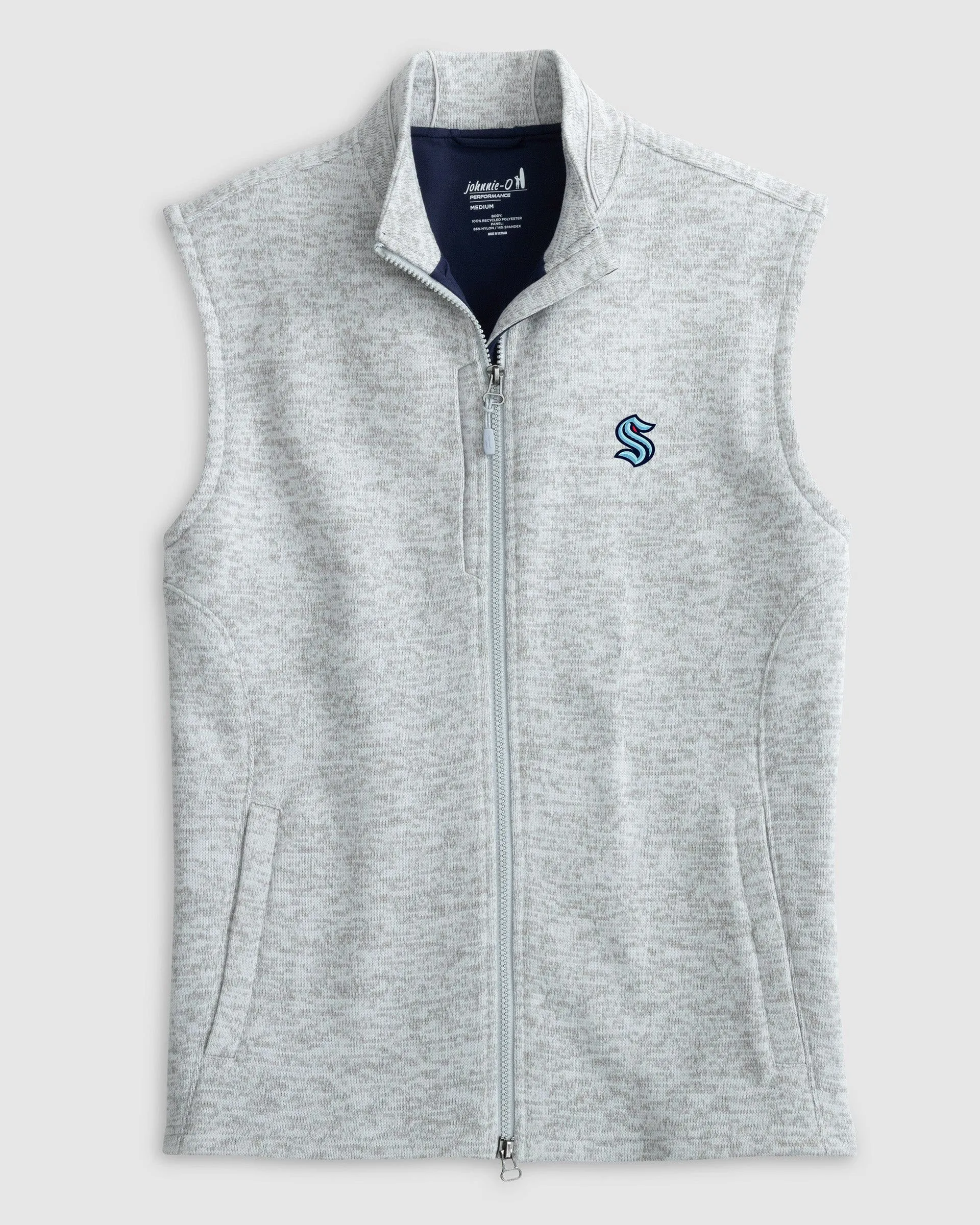 Seattle Kraken Denalis Performance Fleece Vest sold by Johnnie-O product image thumbnail 2
