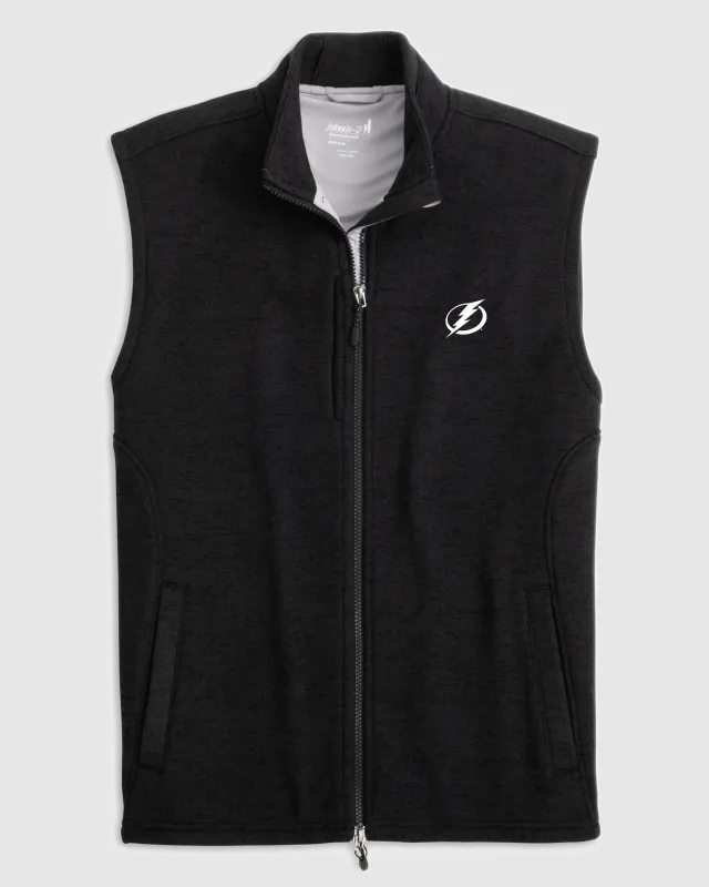 Tampa Bay Lightning Denalis Performance Fleece Vest sold by Johnnie-O