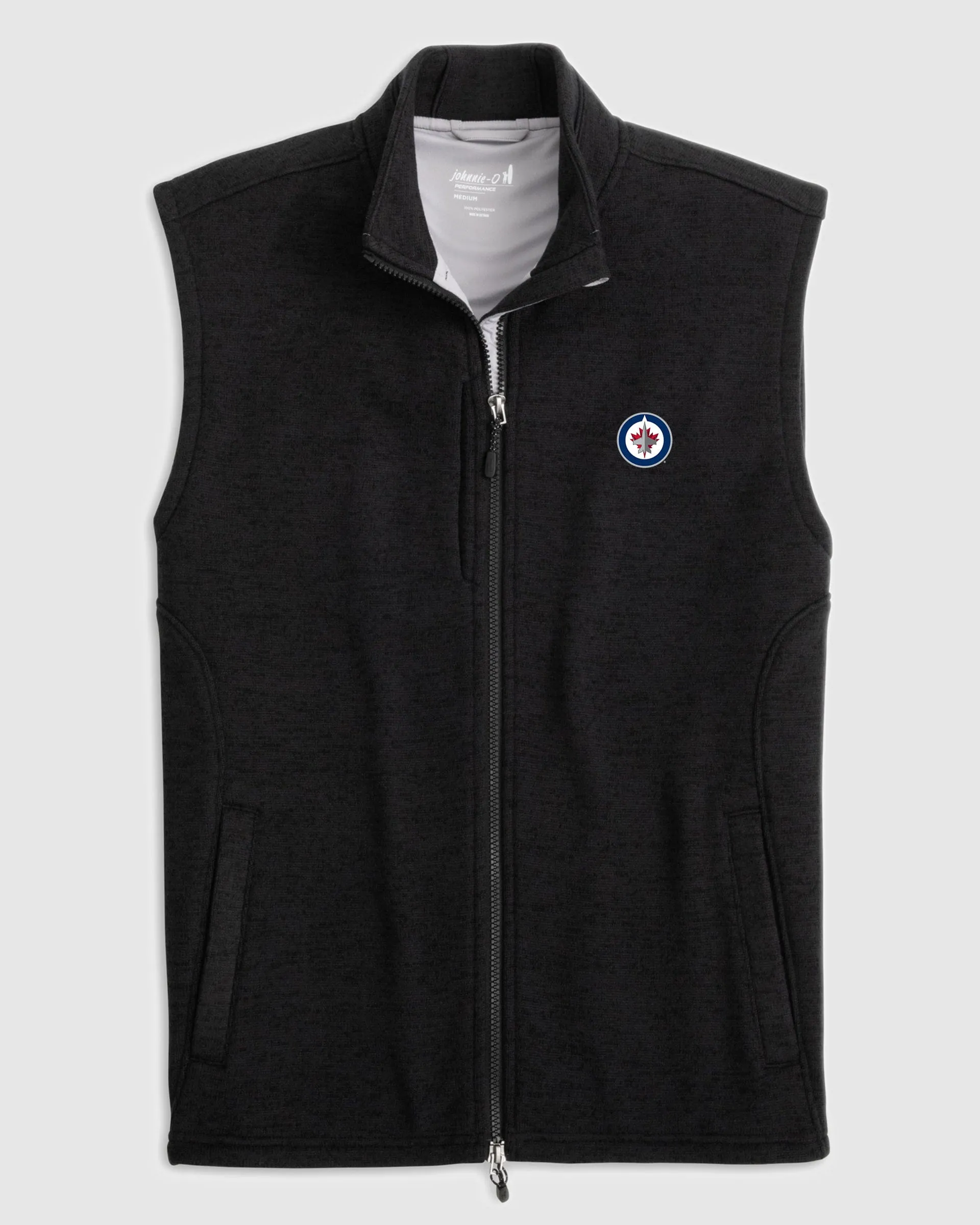 Winnipeg Jets Denalis Performance Fleece Vest sold by Johnnie-O