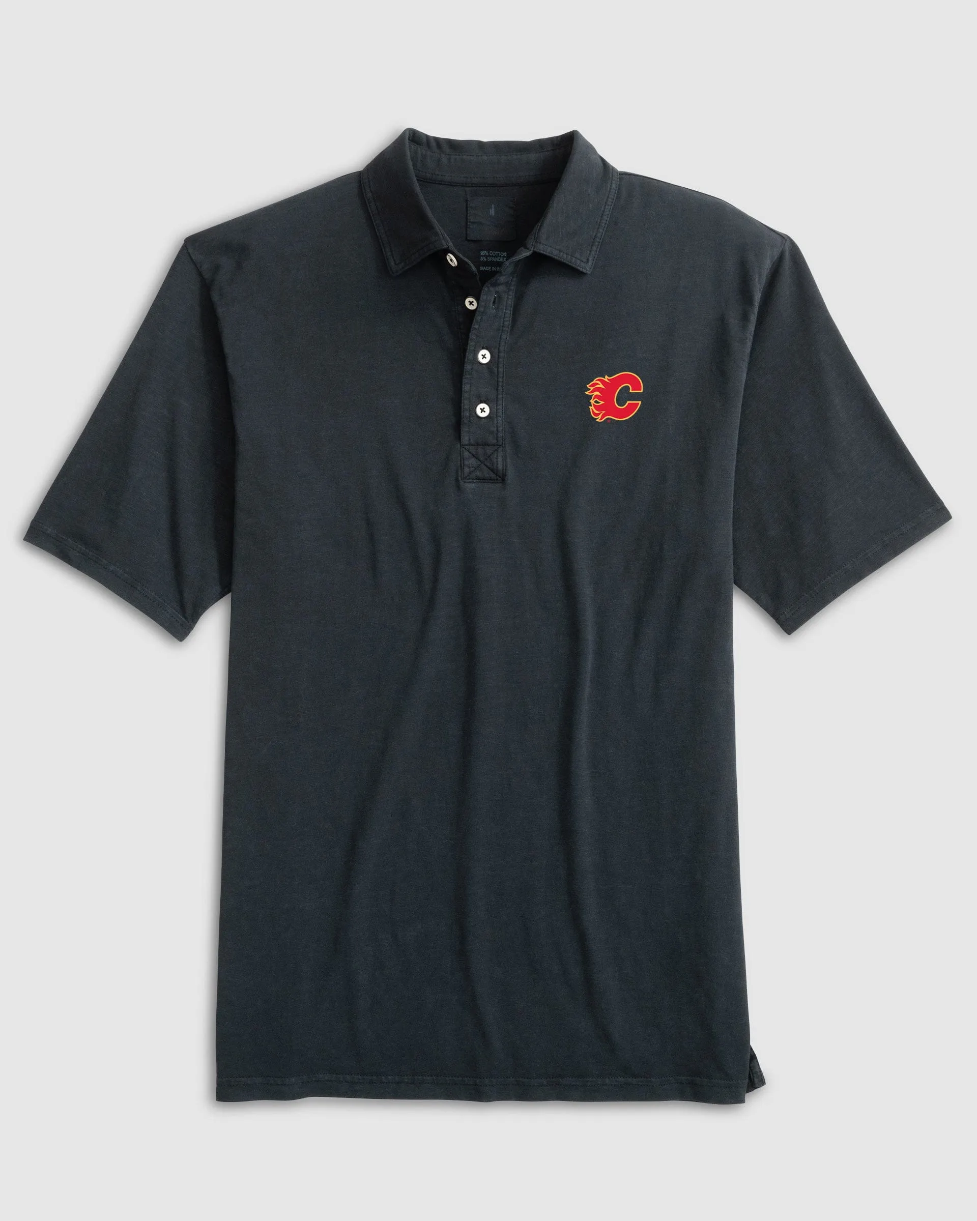 Calgary Flames Coastal Wash Original Polo sold by Johnnie-O