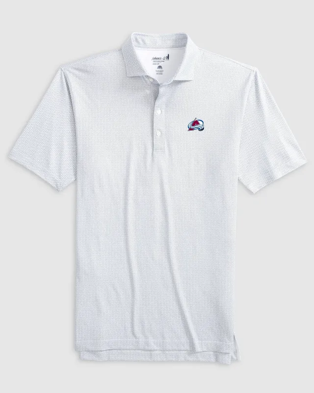 Colorado Avalanche Slade Performance Jersey Polo sold by Johnnie-O