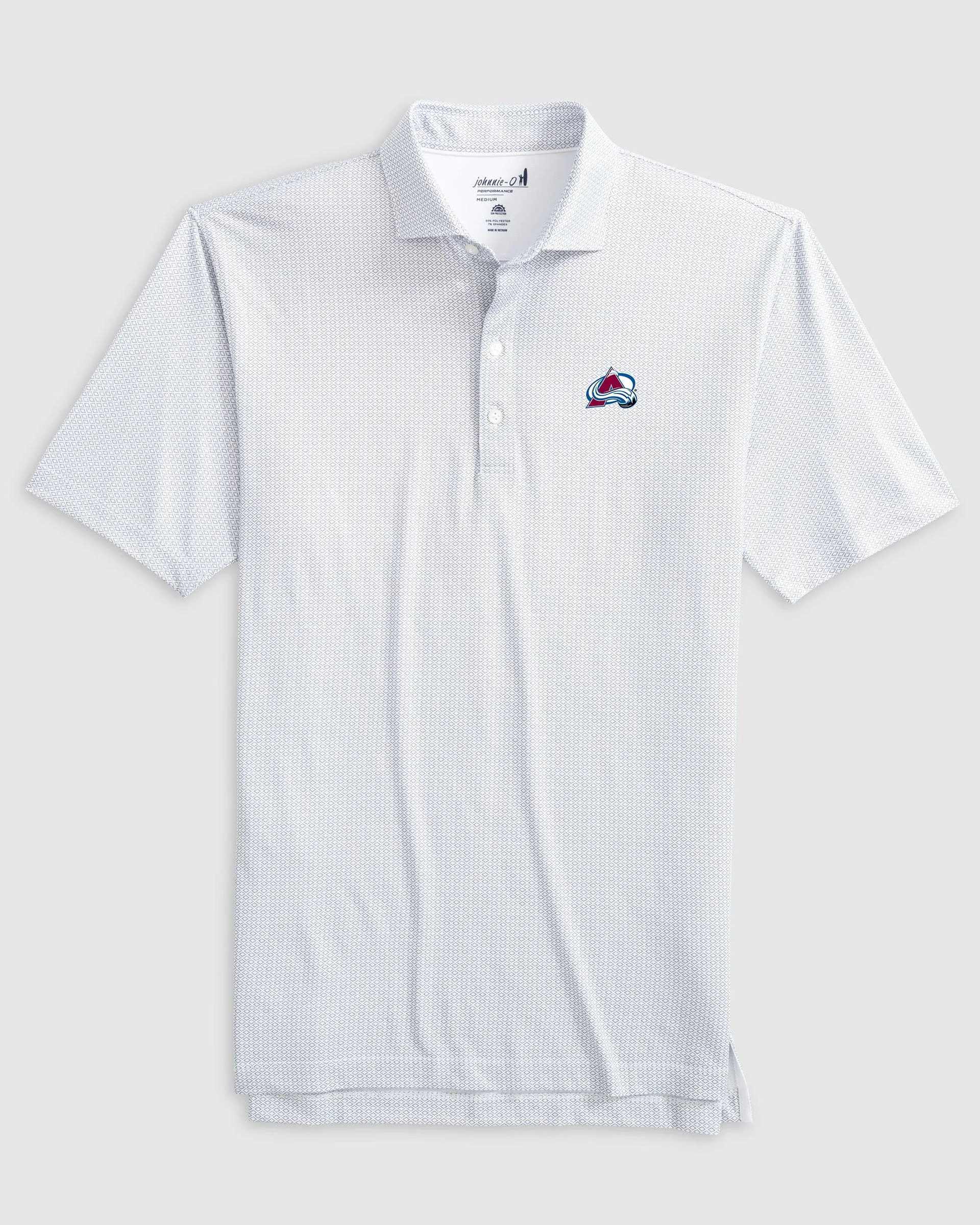 Colorado Avalanche Slade Performance Jersey Polo sold by Johnnie-O