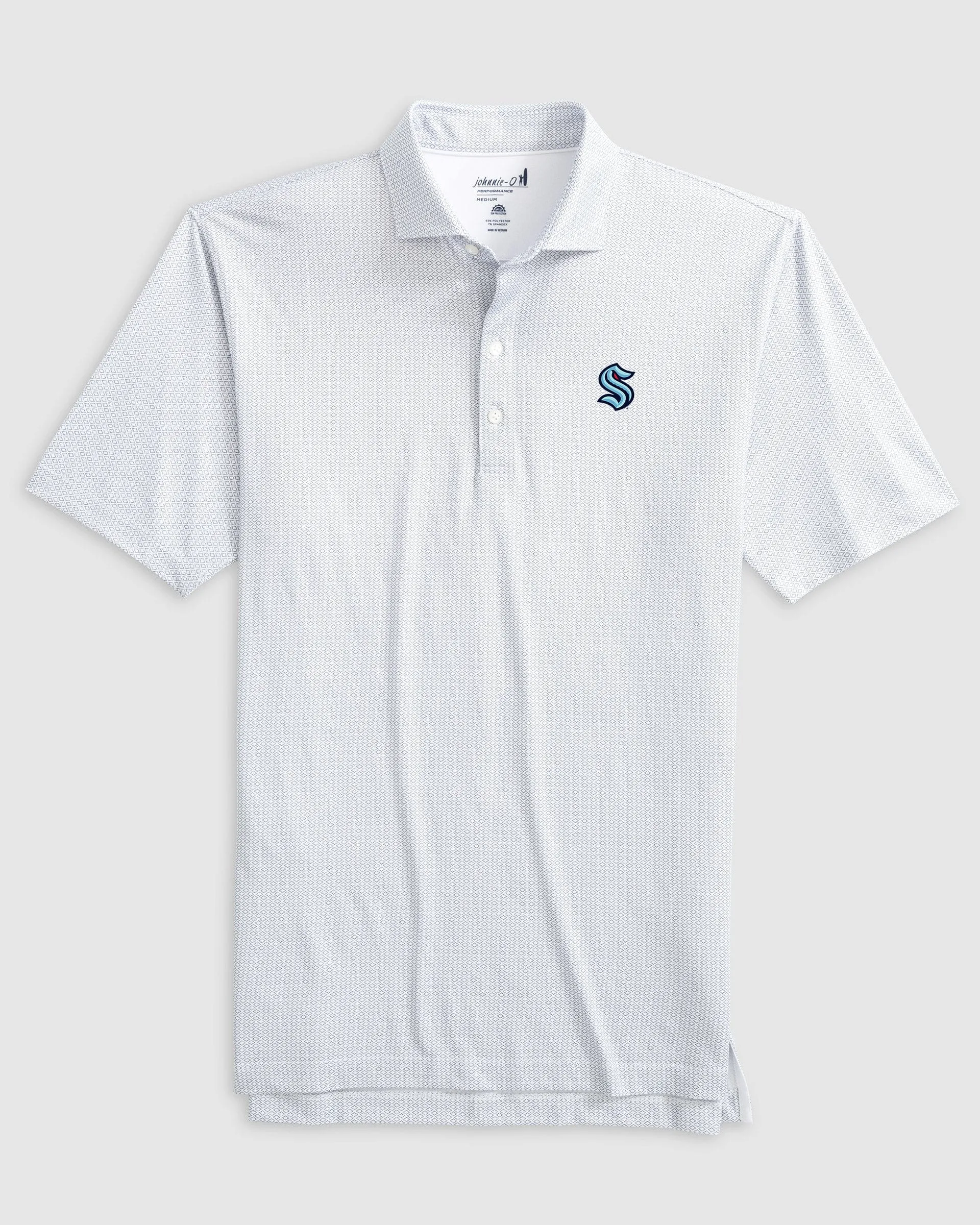 Seattle Kraken Slade Performance Jersey Polo sold by Johnnie-O