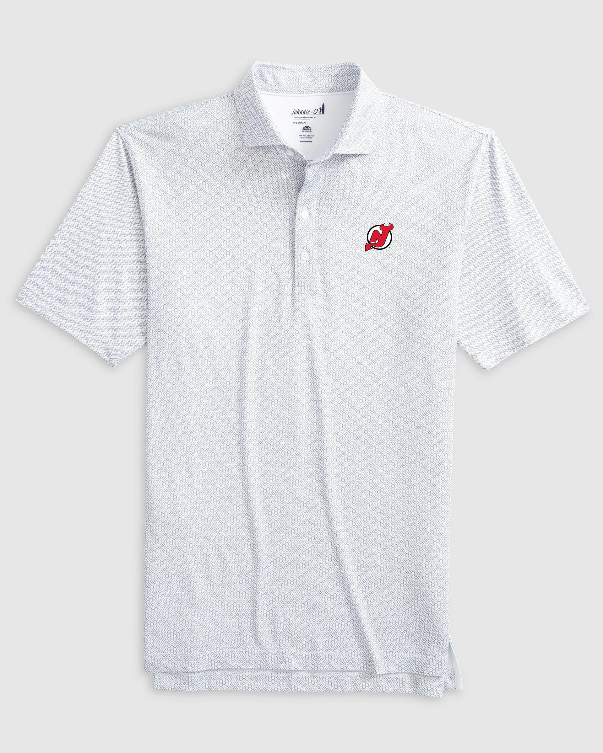 New Jersey Devils Slade Performance Jersey Polo sold by Johnnie-O