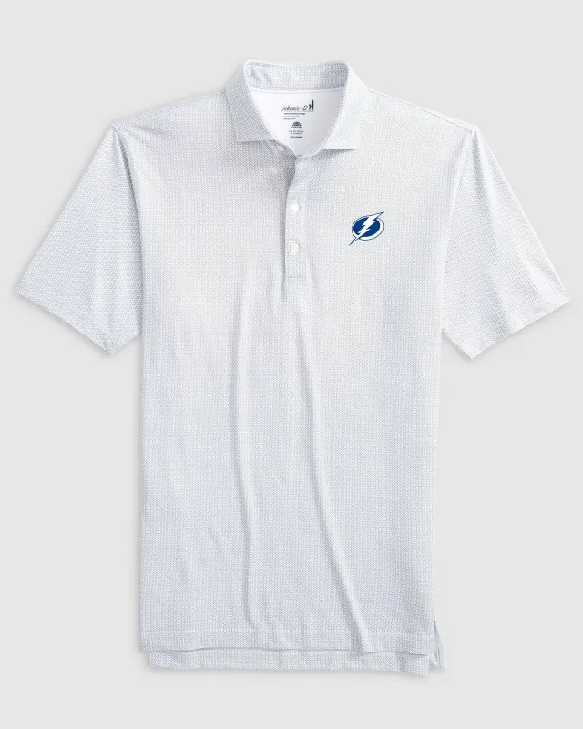 Tampa Bay Lightning Slade Performance Jersey Polo sold by Johnnie-O