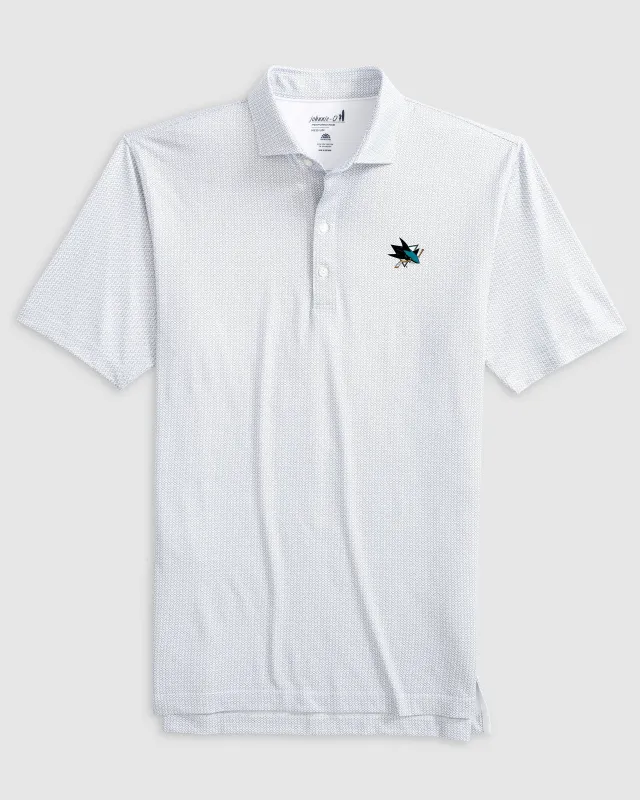 San Jose Sharks Slade Performance Jersey Polo sold by Johnnie-O
