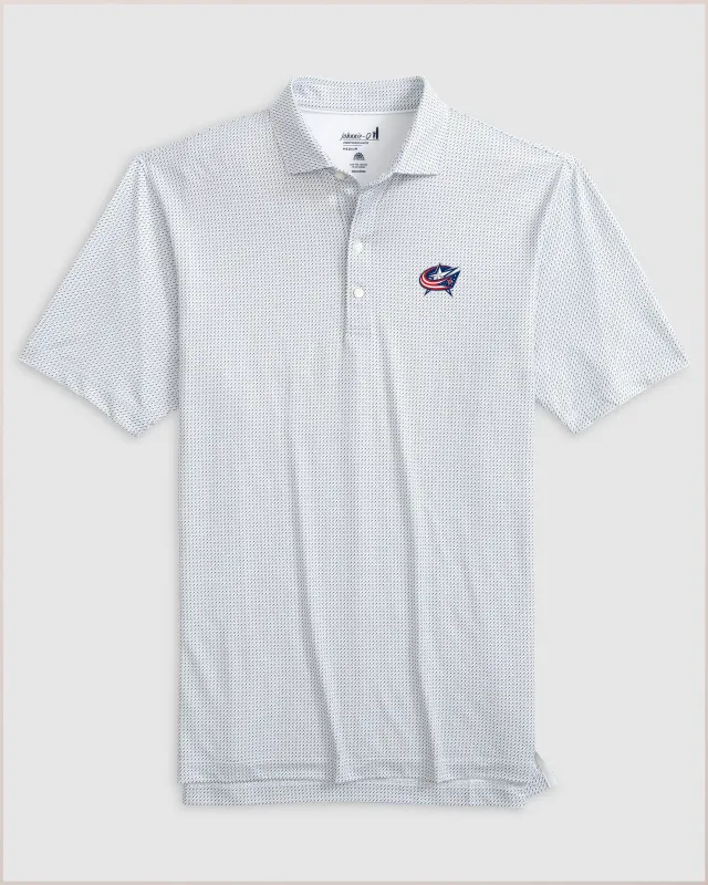 Columbus Blue Jackets Tee Time Printed Performance Jersey Polo sold by Johnnie-O