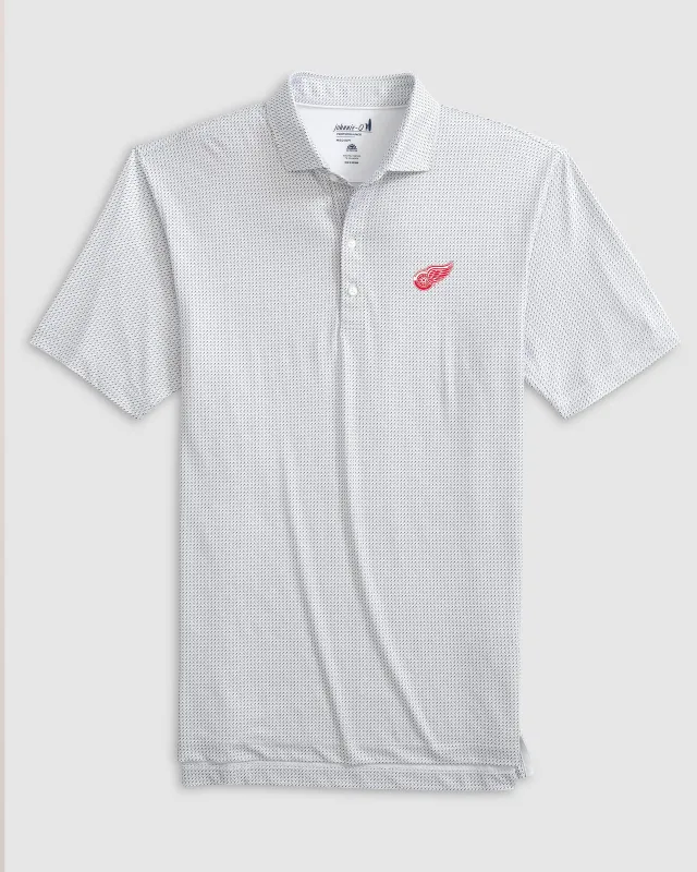 Detroit Redwings Tee Time Printed Performance Jersey Polo sold by Johnnie-O