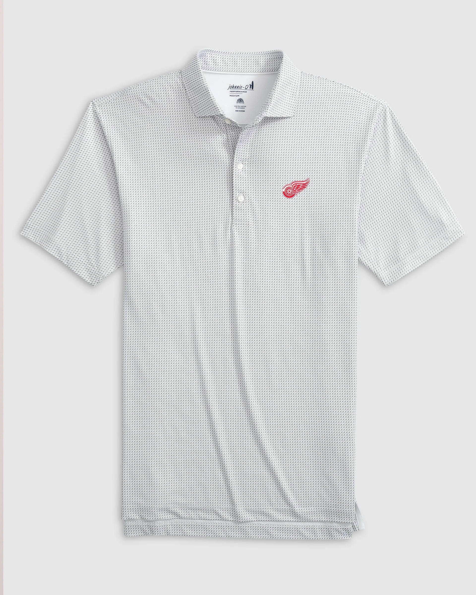 Detroit Redwings Tee Time Printed Performance Jersey Polo sold by Johnnie-O