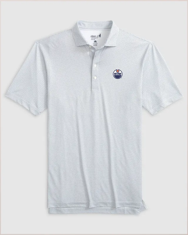 Edmonton Oilers Tee Time Printed Performance Jersey Polo sold by Johnnie-O