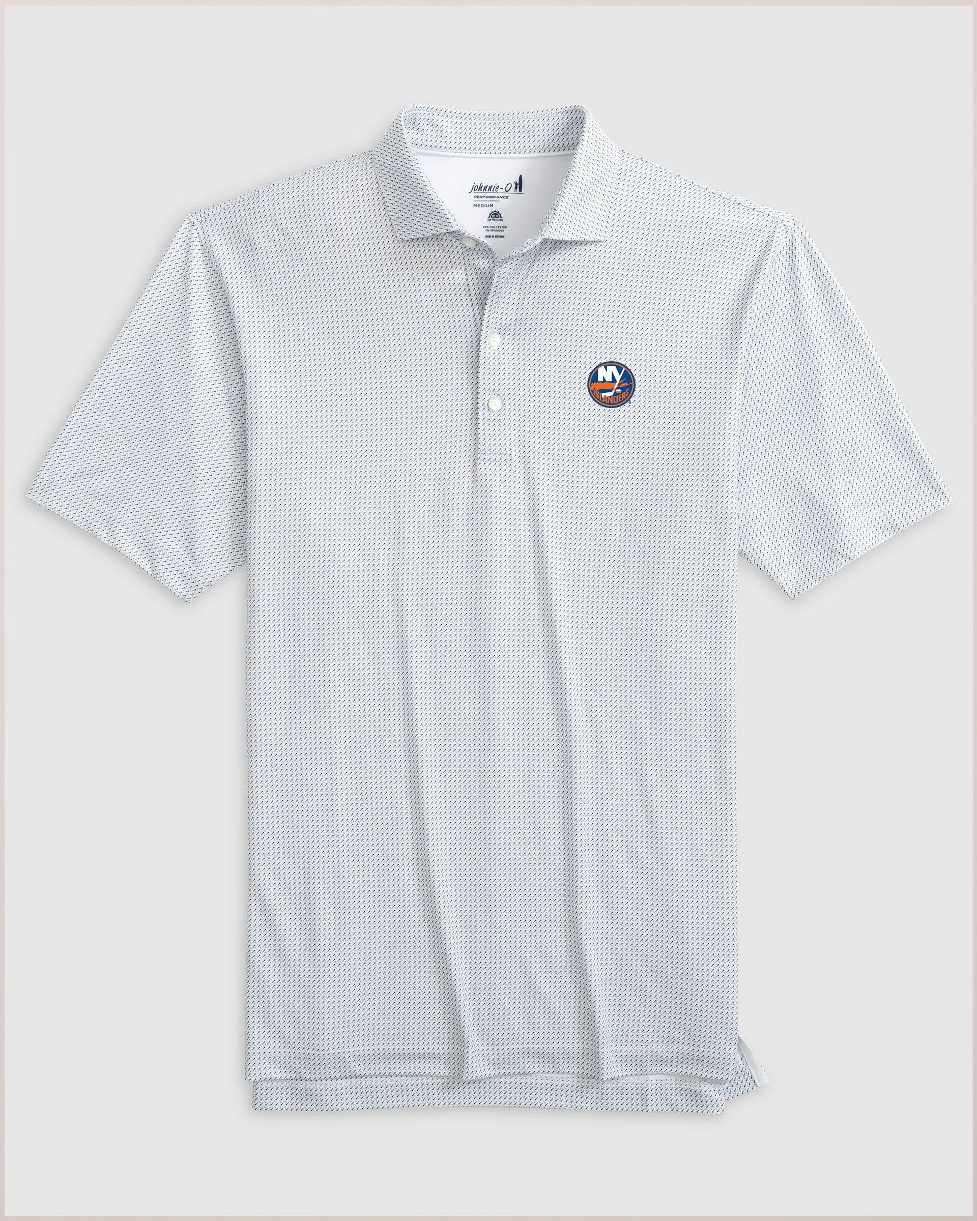 New York Islanders Tee Time Printed Performance Jersey Polo sold by Johnnie-O