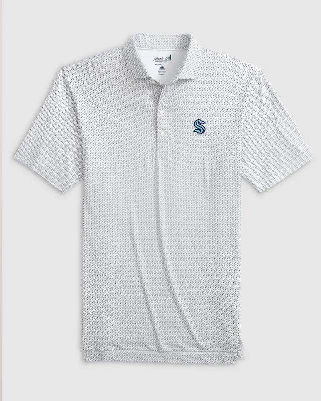 Seattle Kraken Tee Time Printed Performance Jersey Polo sold by Johnnie-O