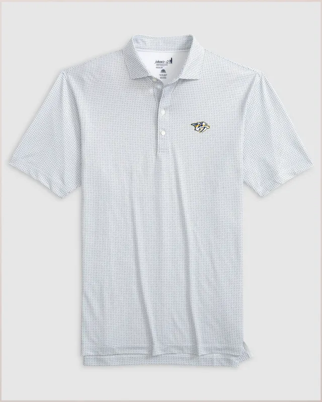 Nashville Predators Tee Time Printed Performance Jersey Polo sold by Johnnie-O