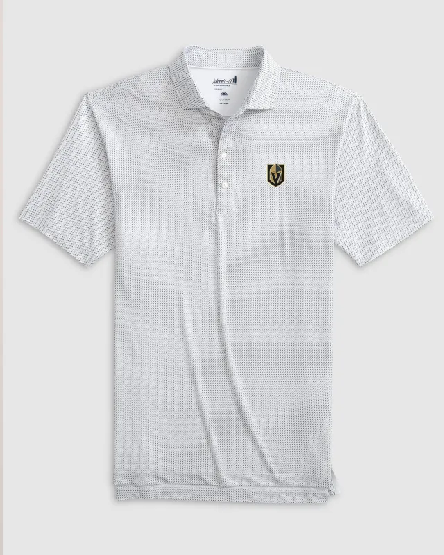Las Vegas Golden Knights Tee Time Printed Performance Jersey Polo sold by Johnnie-O